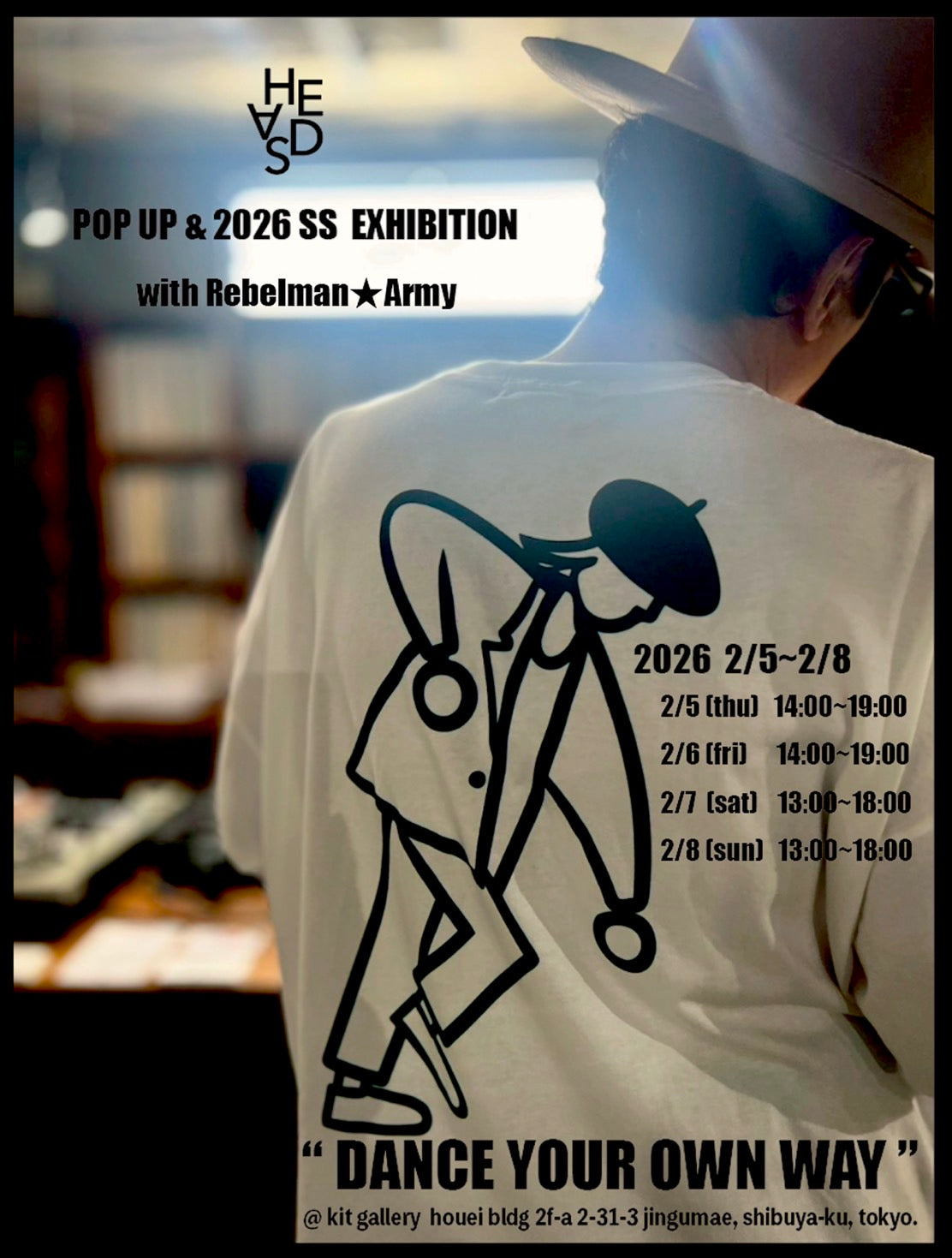 HEADS EXHIBITION with Rebelman★Army at kit gallery 原宿