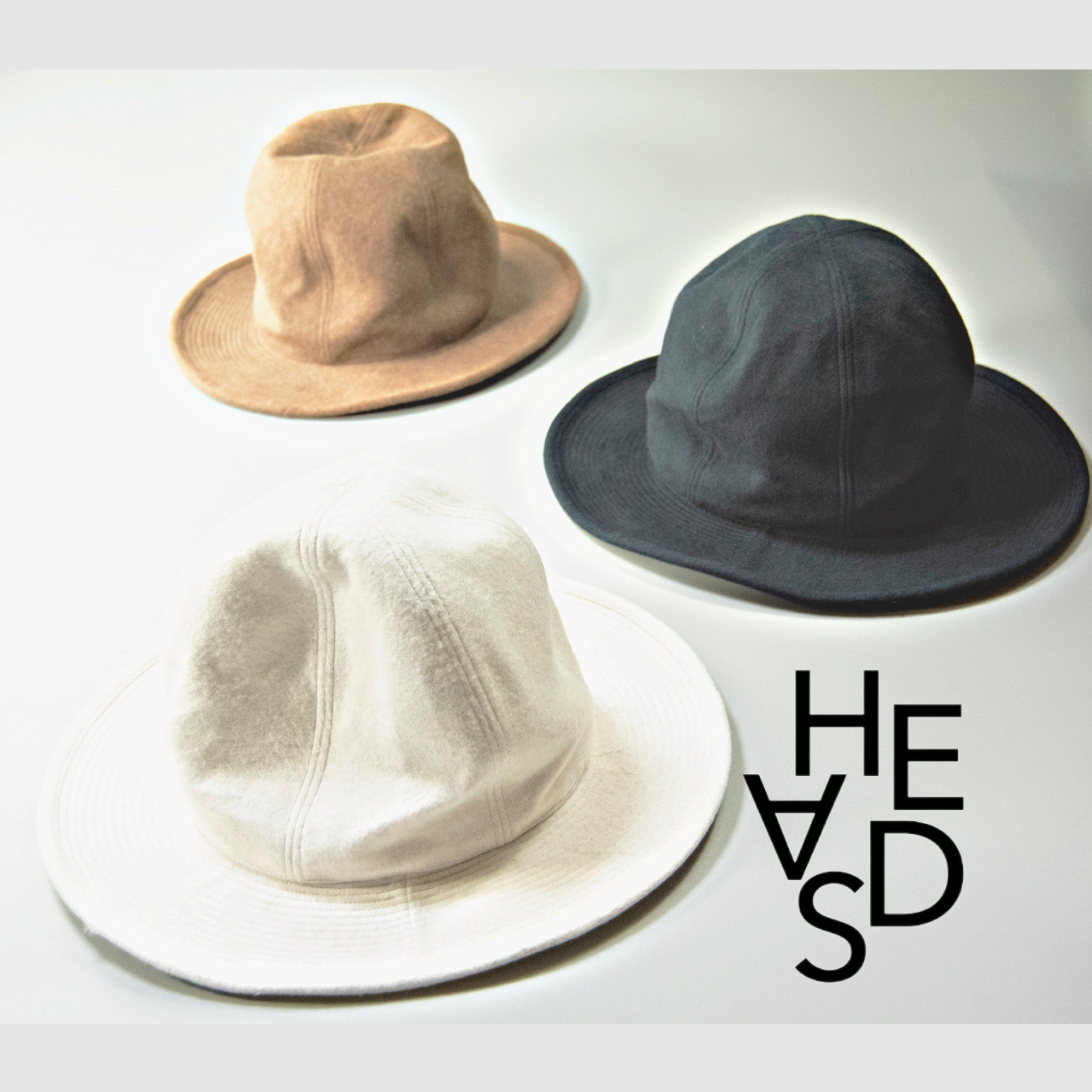 【HEADS×THE FACTORY MADE】MELTON MOUNTAIN HAT