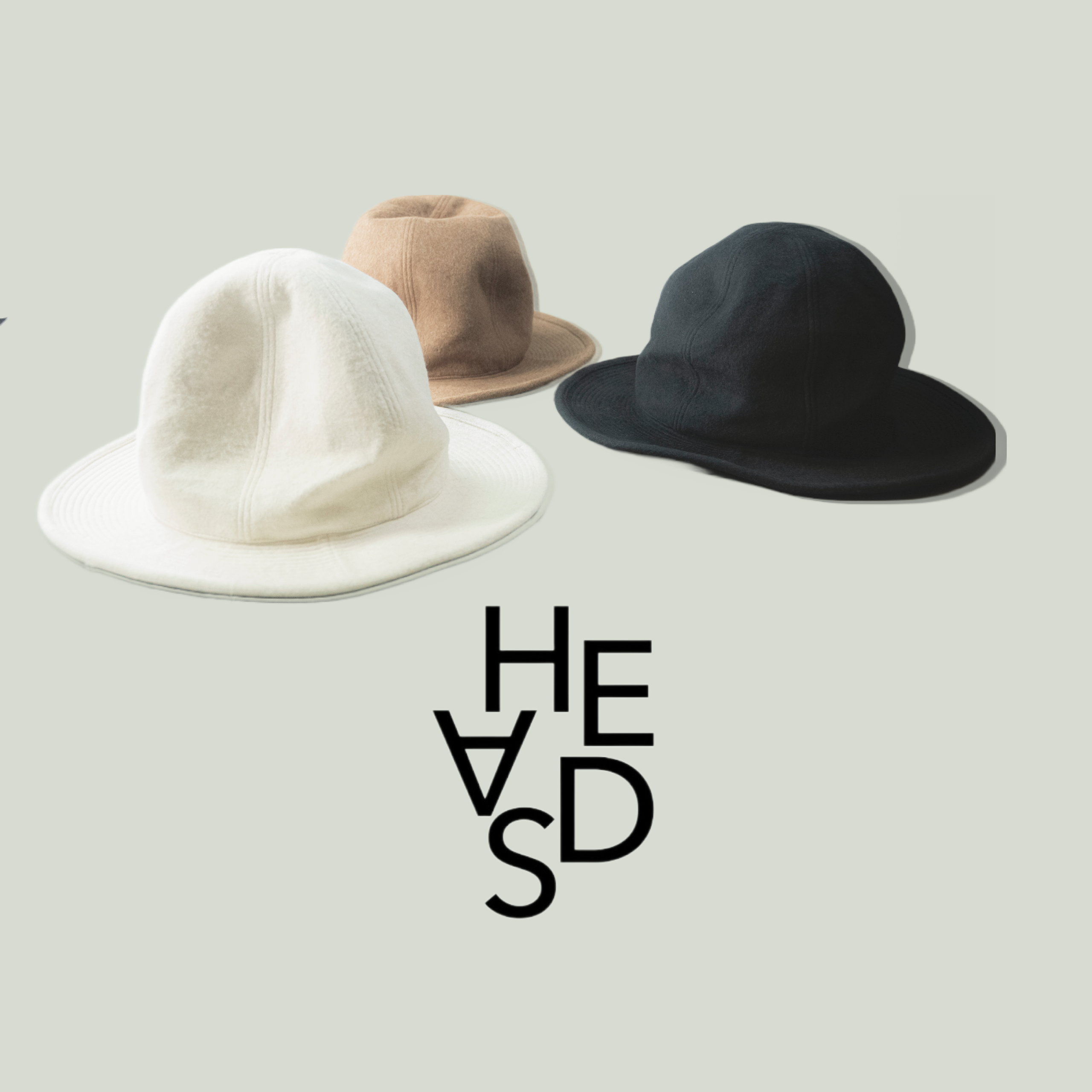 【HEADS×THE FACTORY MADE】MELTON MOUNTAIN HAT