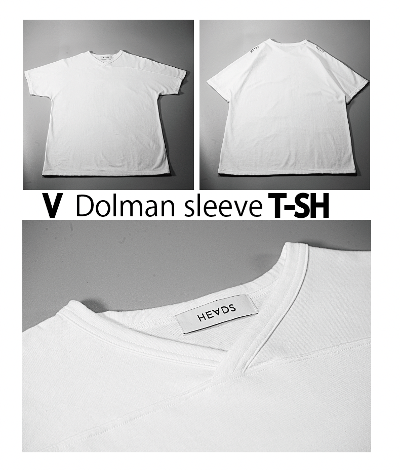 VネックドルマンT-SH
