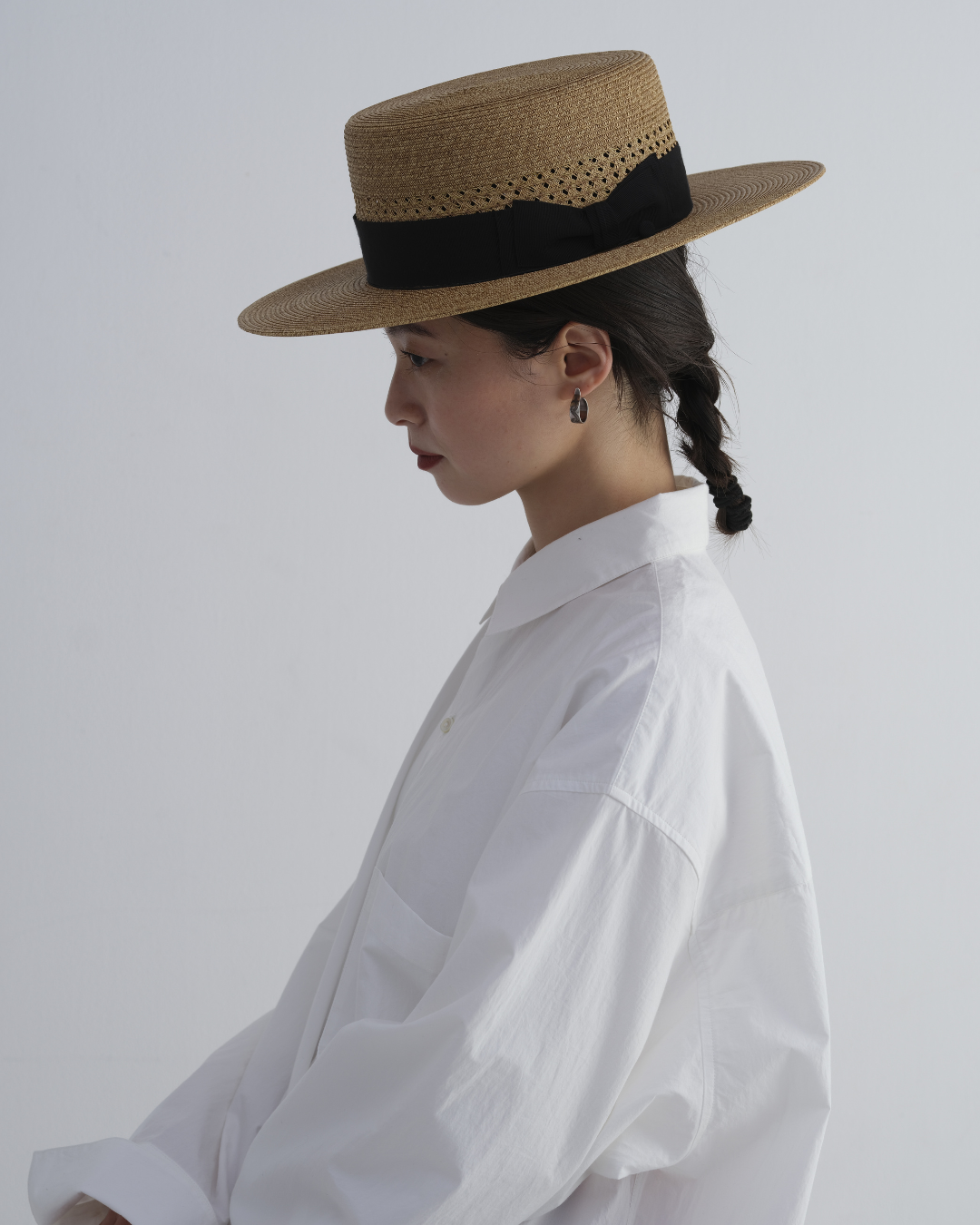 THE FACTORY MADE×HEADS BRAID BOATER HAT