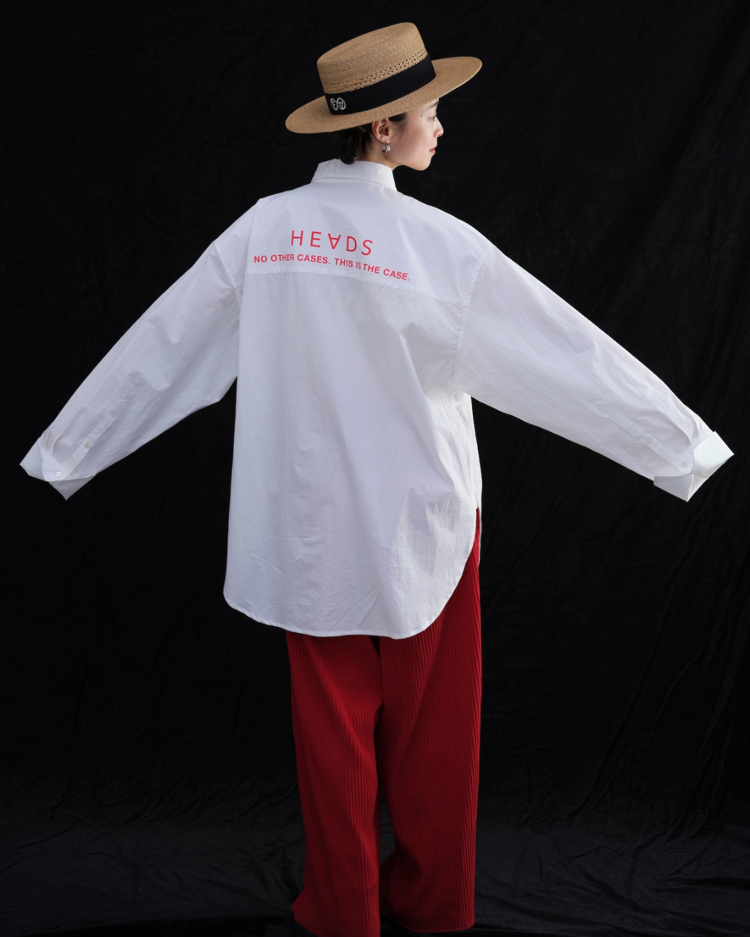 THE FACTORY MADE×HEADS BRAID BOATER HAT