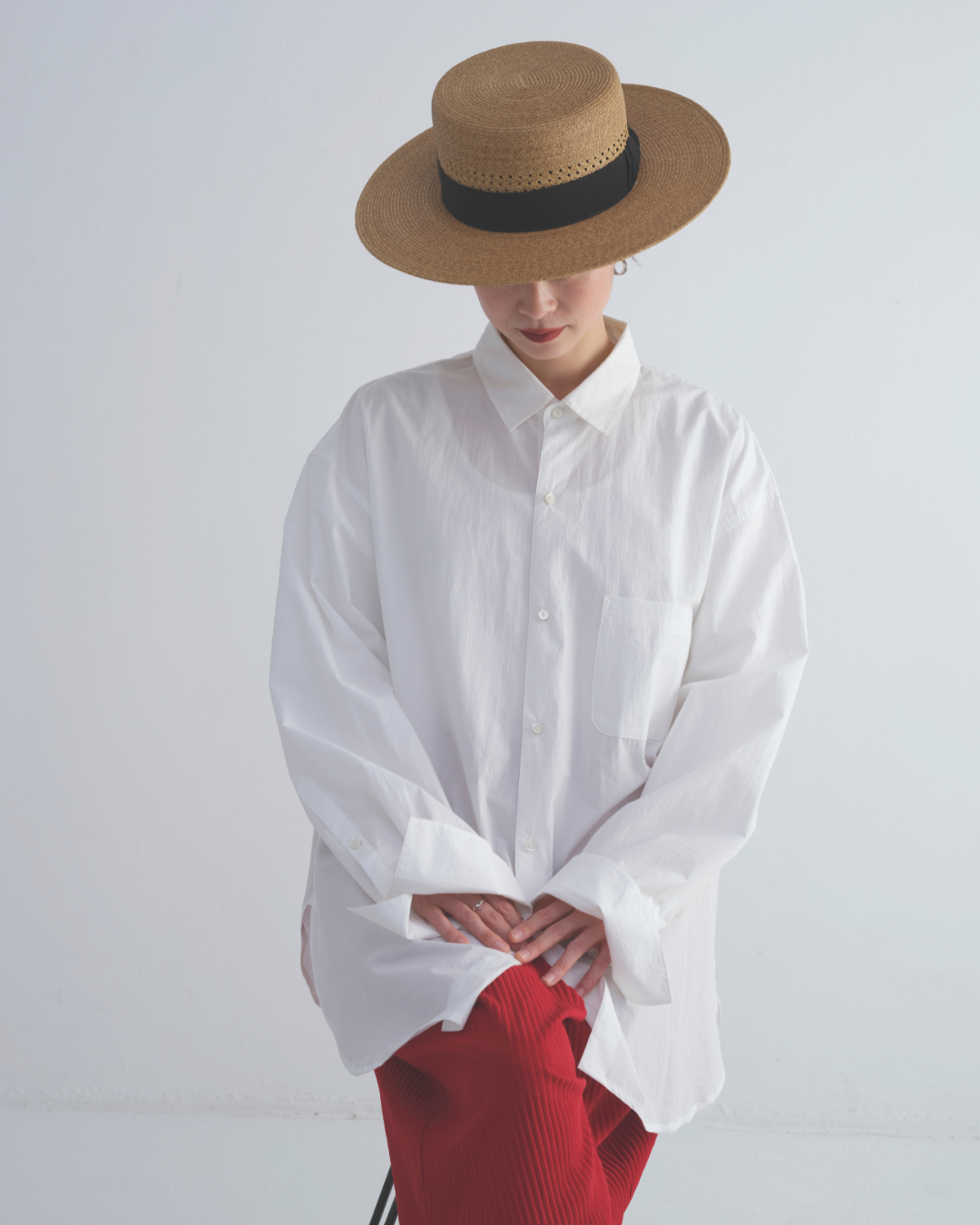 THE FACTORY MADE×HEADS BRAID BOATER HAT