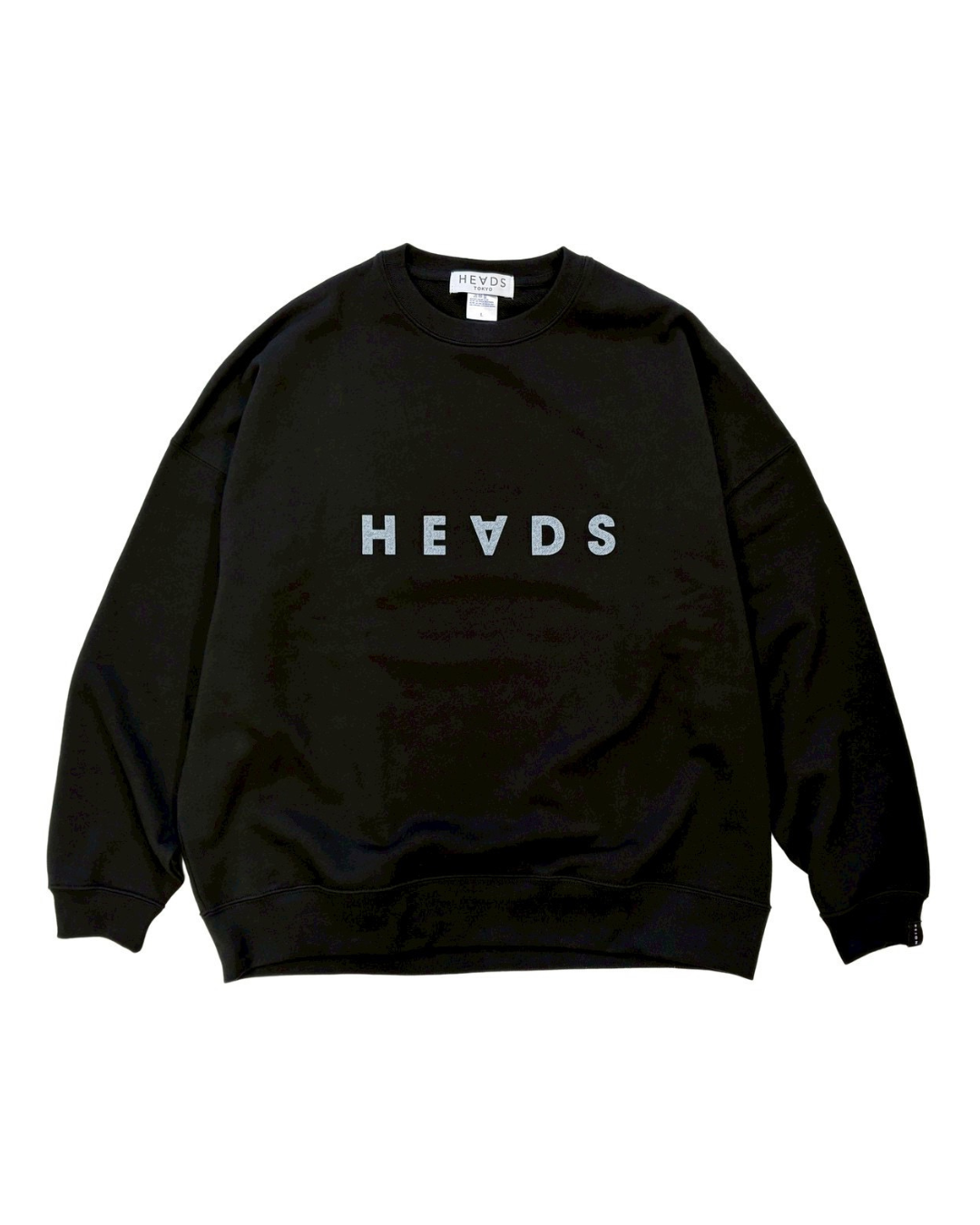 HEADS×Reign “HEADS” typography crew neck sweat-shirt