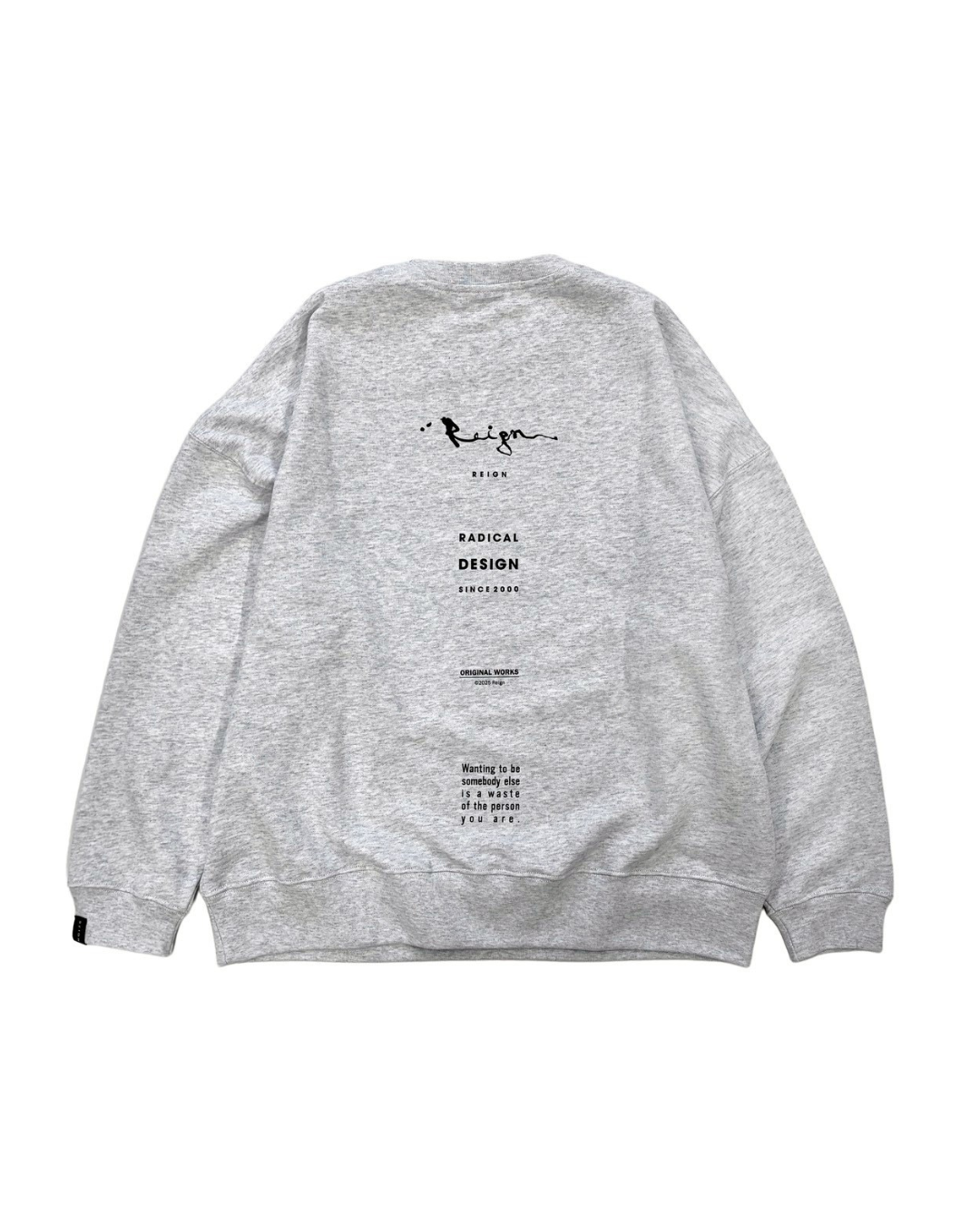 HEADS×Reign “HEADS” typography crew neck sweat-shirt