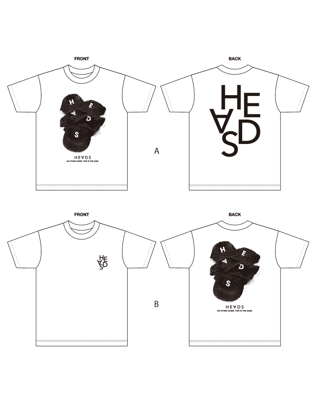 HEADS INITIAL CAP T-SH(TYPE-A)