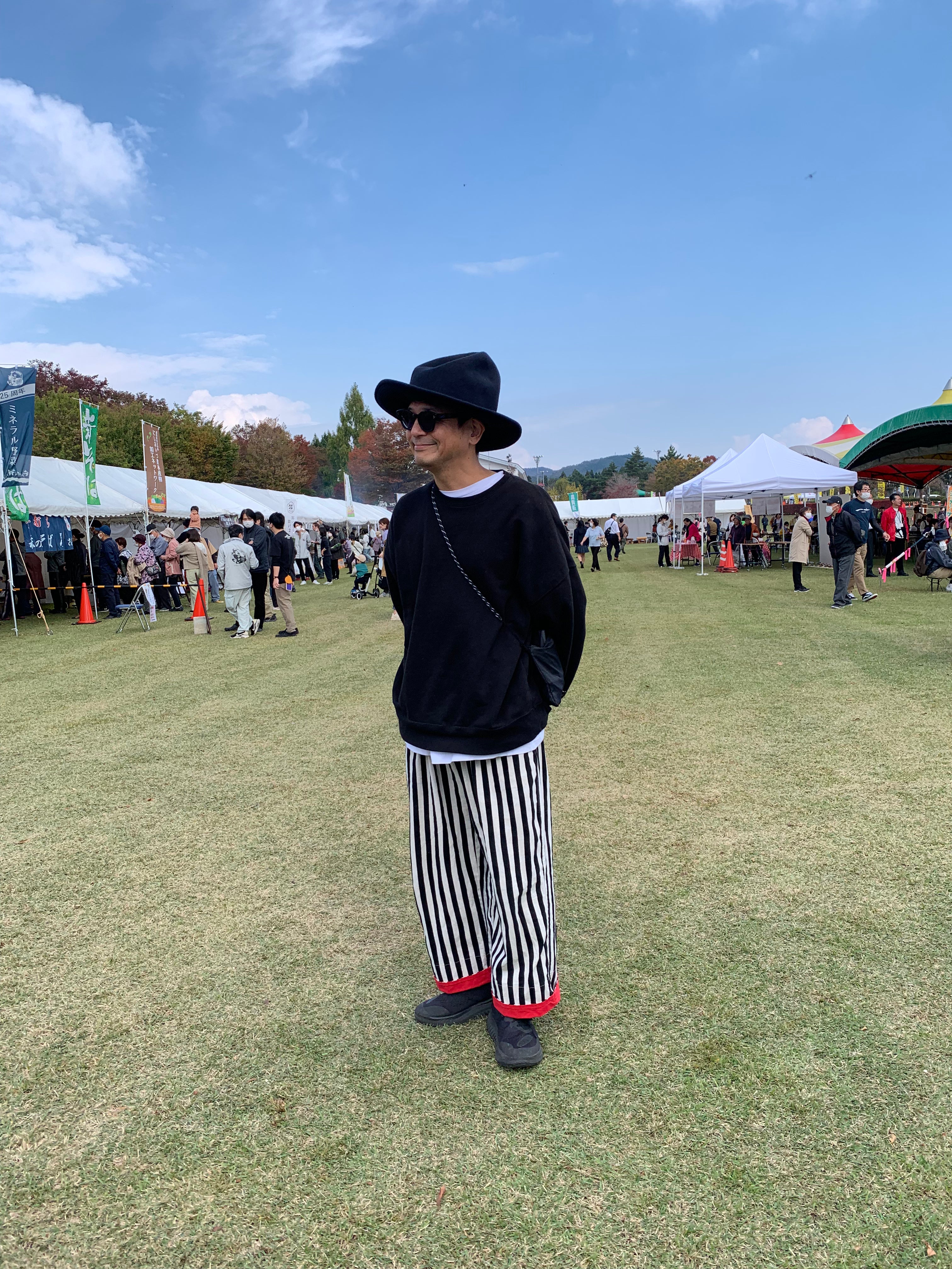 HEADS×gamin&gamine STRIPE PANTS