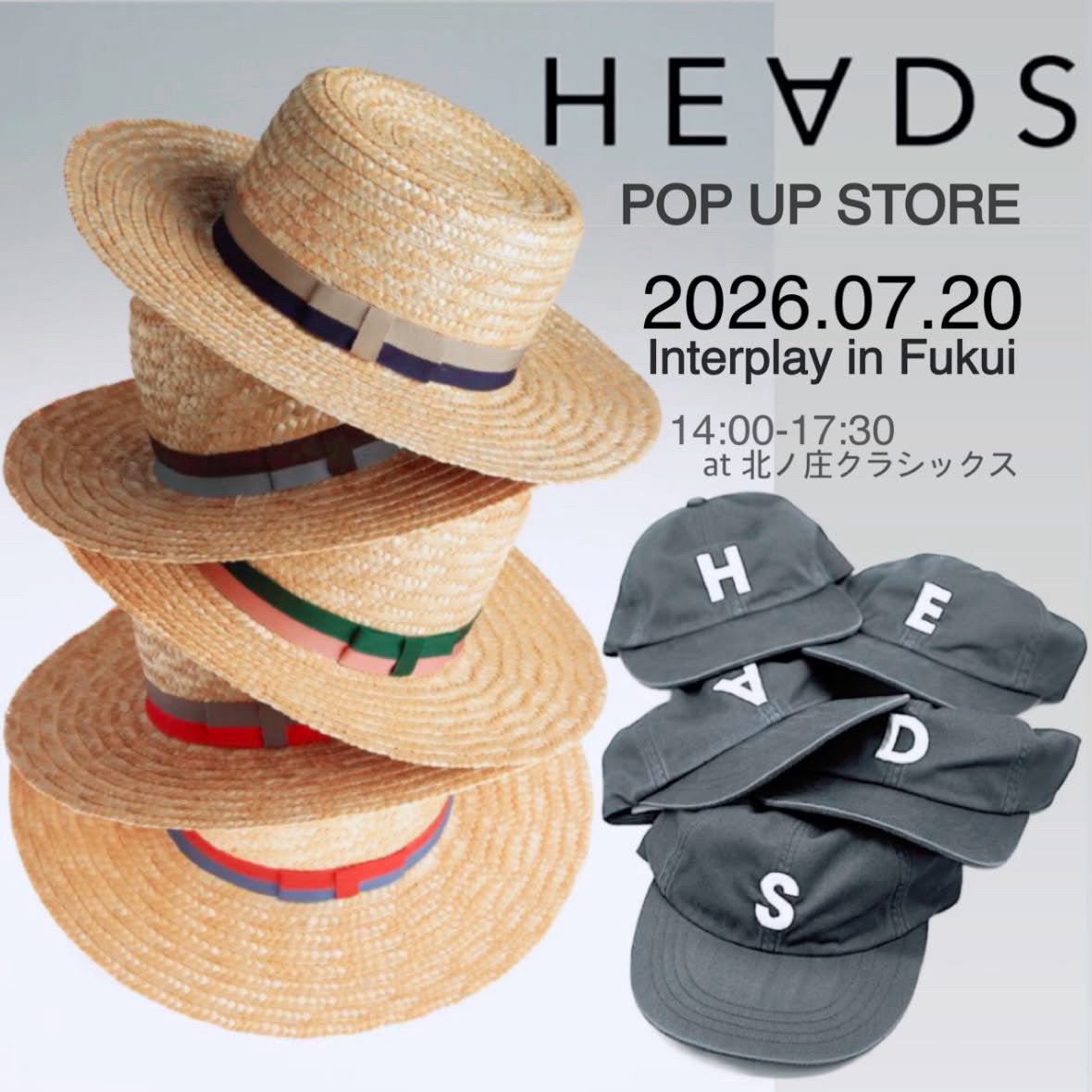 Interplay in Fukui HEADS POP UP Special