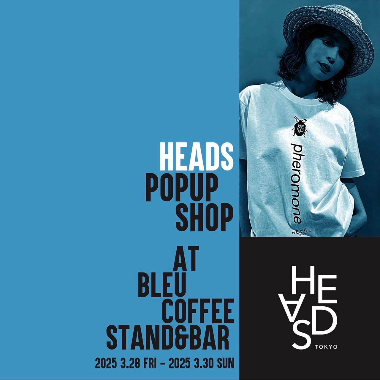 HEADS POP UP AT BLEU COFFEE STANDE&BAR（ODAWARA）