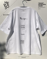 HEADS×Reign "typography"T-SH