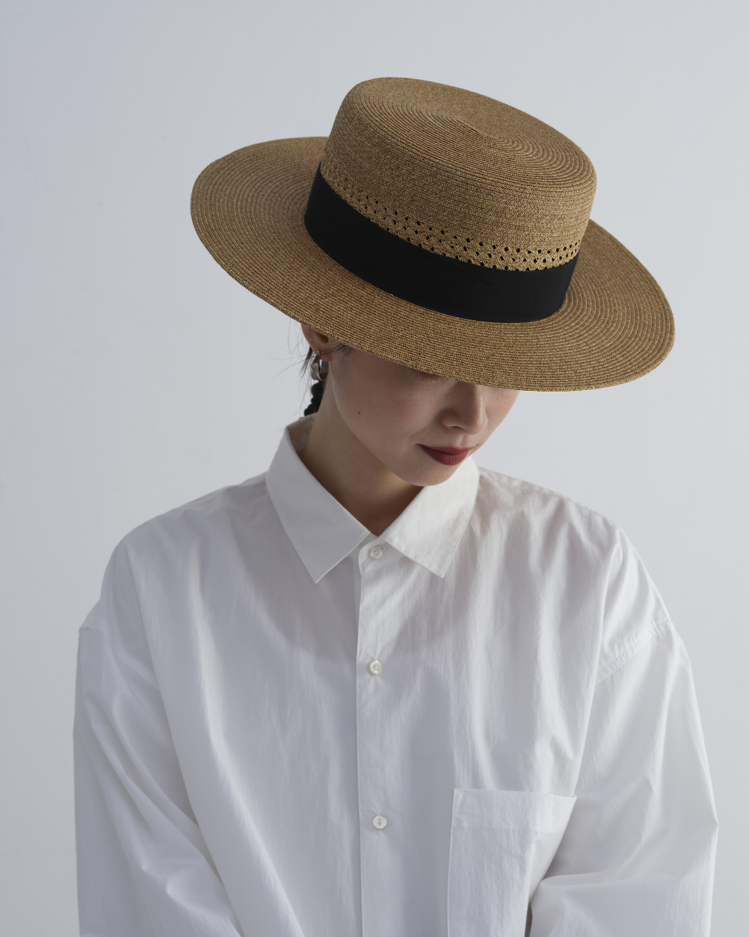 THE FACTORY MADE×HEADS BRAID BOATER HAT