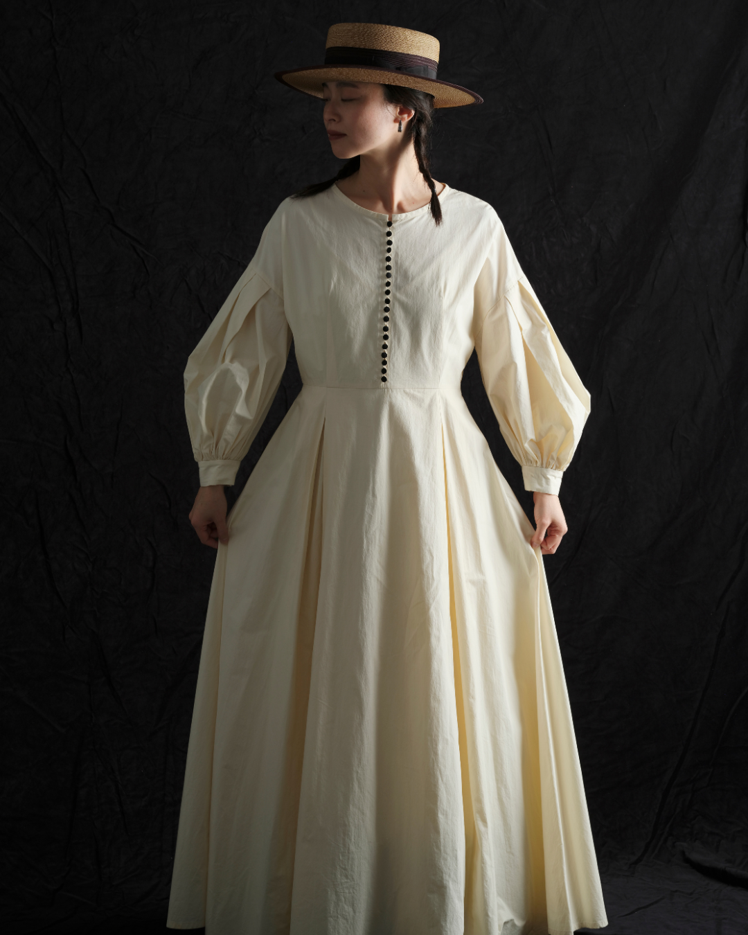 THE FACTORY MADE×HEADS HORSE HAIR BOATER HAT