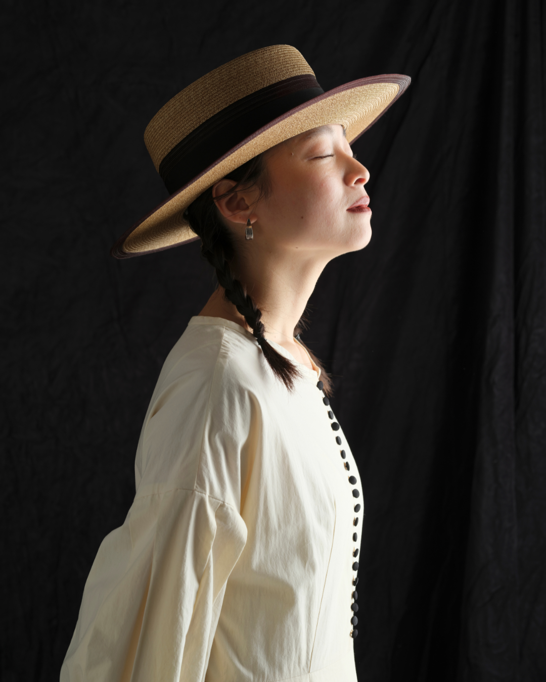 THE FACTORY MADE×HEADS HORSE HAIR BOATER HAT