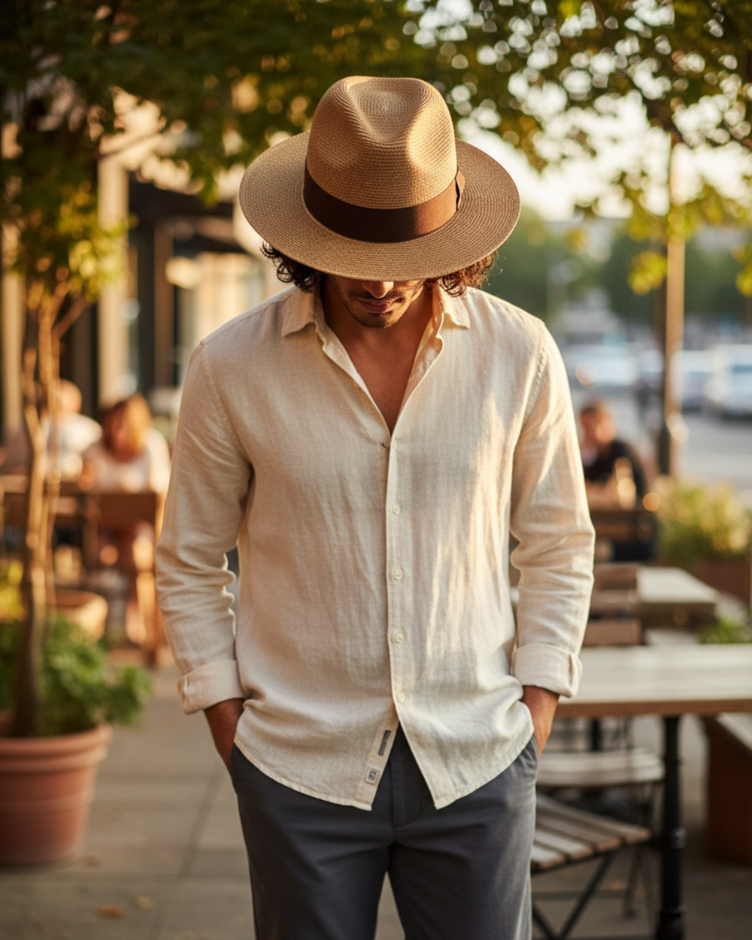 【STETSON】和紙ブレード HAT