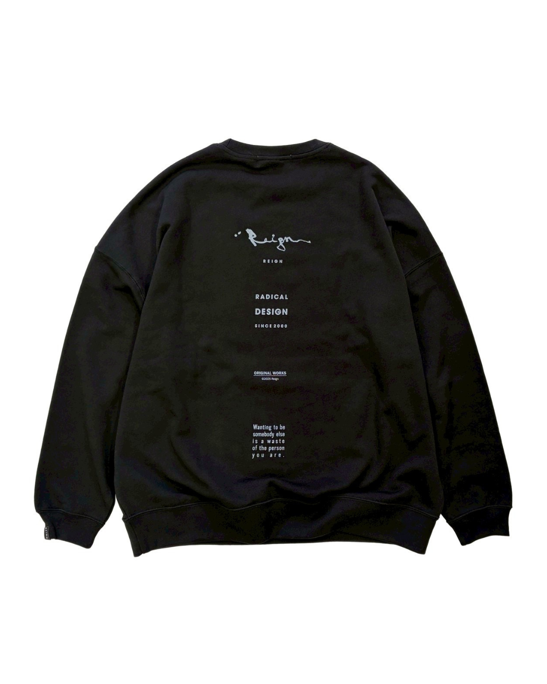 HEADS×Reign “HEADS” typography crew neck sweat-shirt