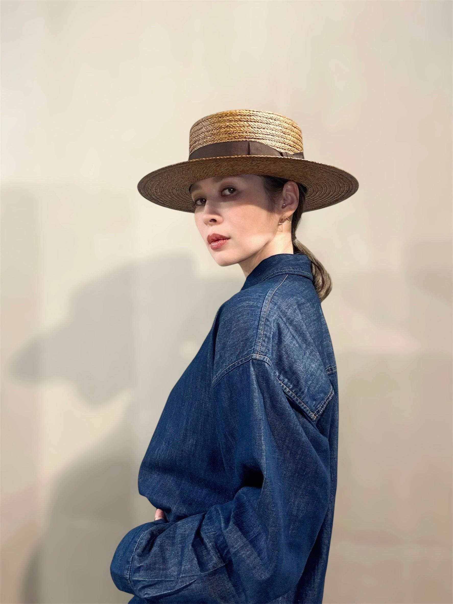 【THE FACTORY MADE】BOATER HAT ORIGINAL BLAID