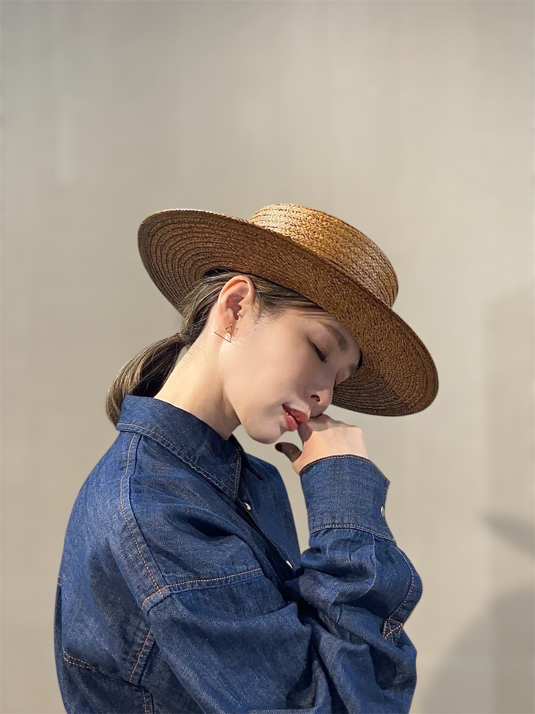 【THE FACTORY MADE】BOATER HAT ORIGINAL BLAID