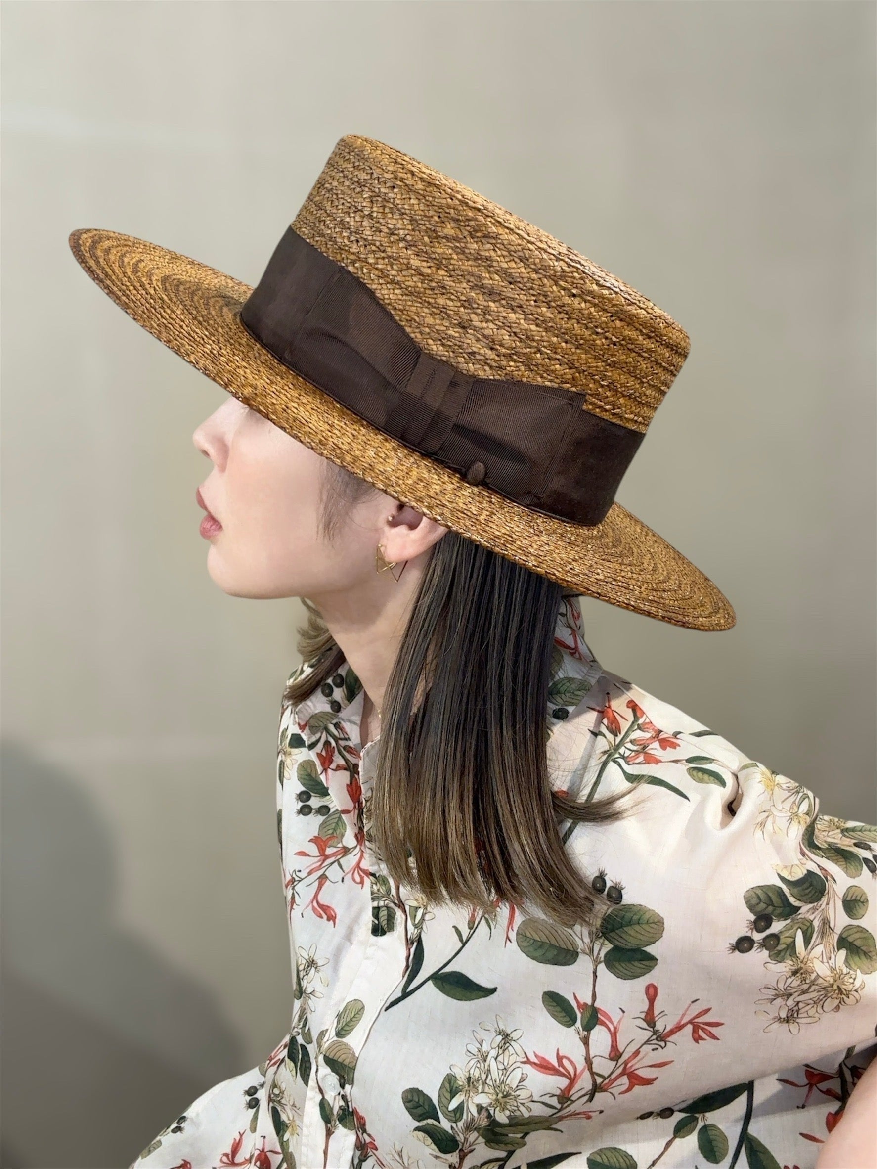 【THE FACTORY MADE】BOATER HAT ORIGINAL BLAID