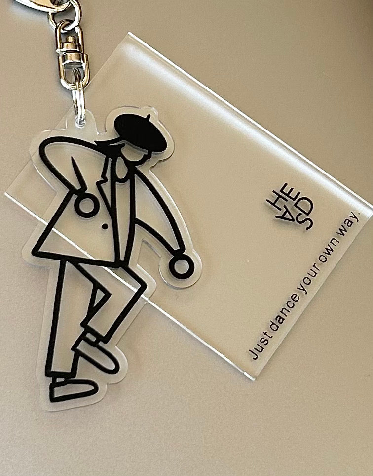HEADS JUST DANCE YOUR OWN ACRYL KEY HOLDER