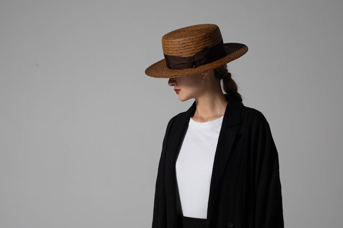 【THE FACTORY MADE】BOATER HAT ORIGINAL BLAID
