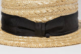イタリアブラックリボンカンカン帽